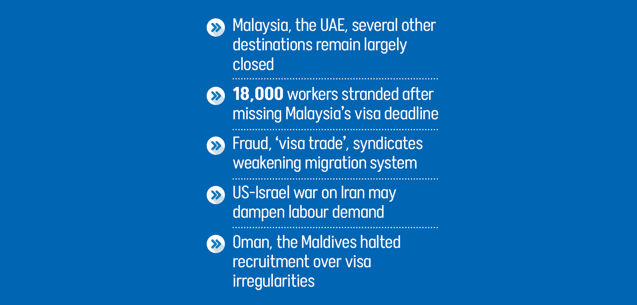 Labour migration hits a wall with several key markets shut