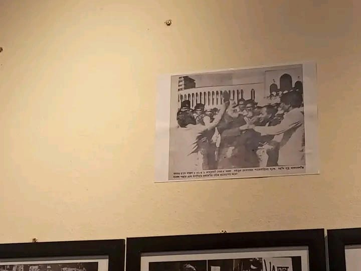 Jinnah images torn up at Ducsu archive, photo of Ghulam Azam beaten with shoes put on display