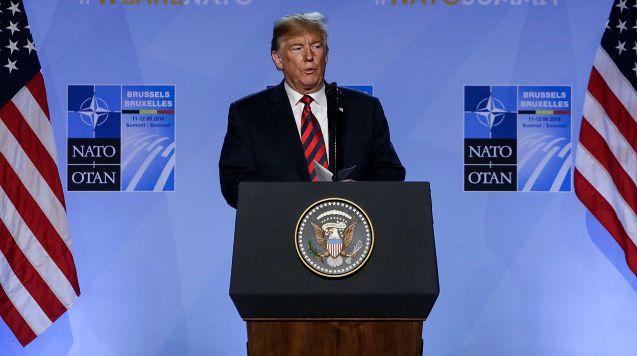 Trump claims victory after forcing Nato crisis talks