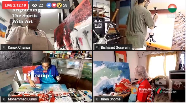 Art Camp for coronavirus victims held virtually 