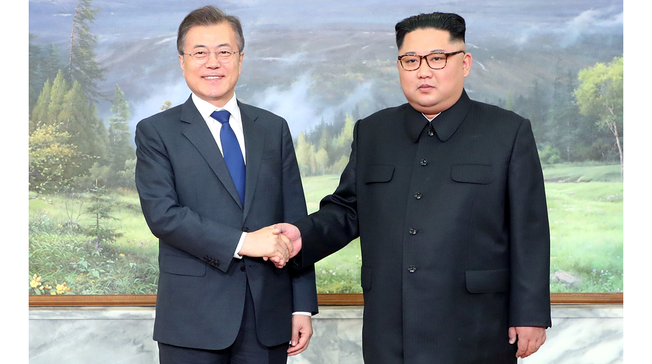 SKorean president meets NKorea's Kim Jong Un