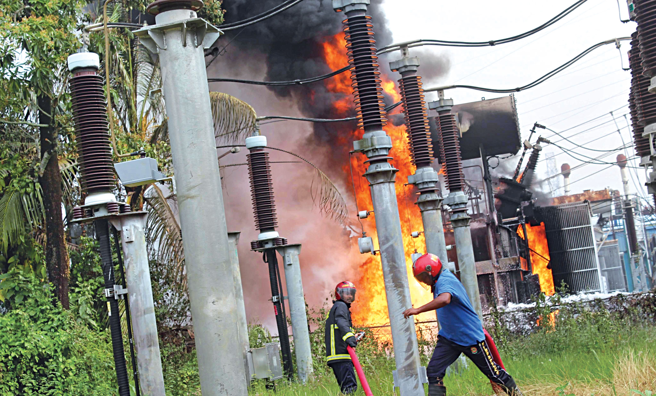 Sunamganj, Sylhet in dark after power station fire