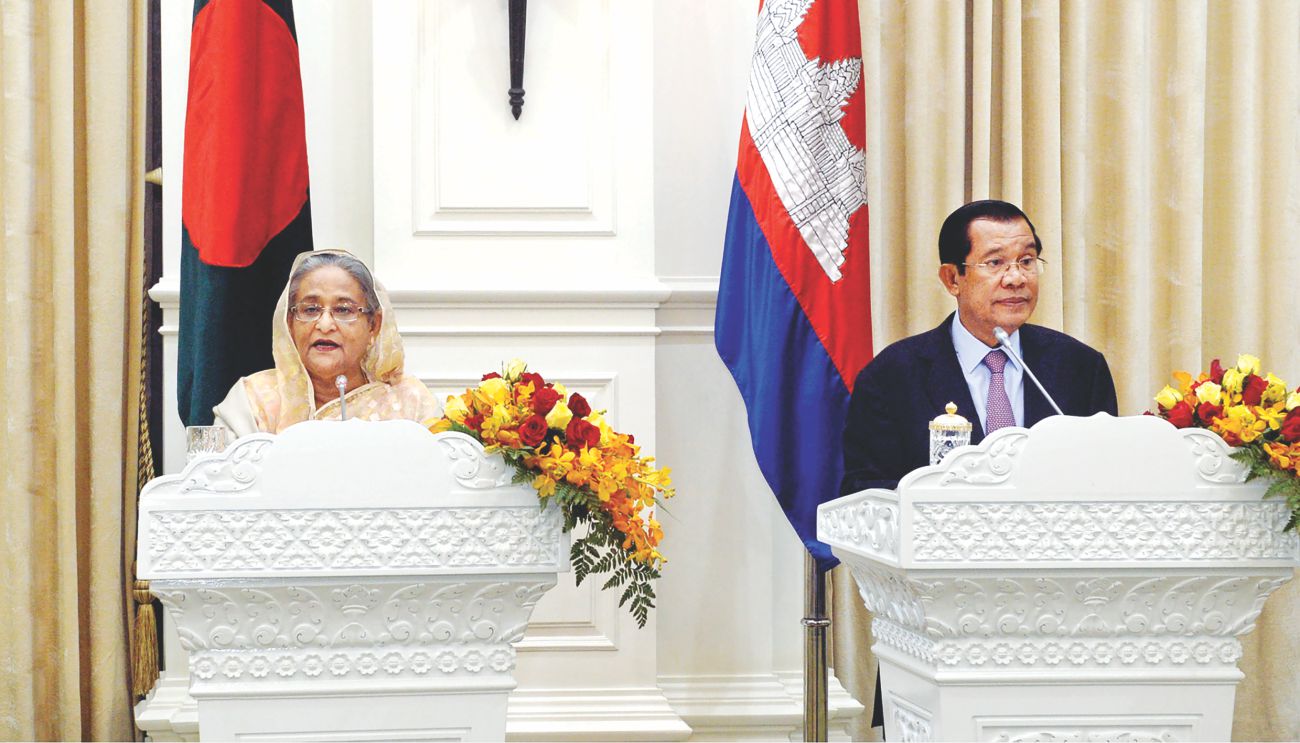 Resolving Rohingya Crisis: Hasina seeks support from Cambodia