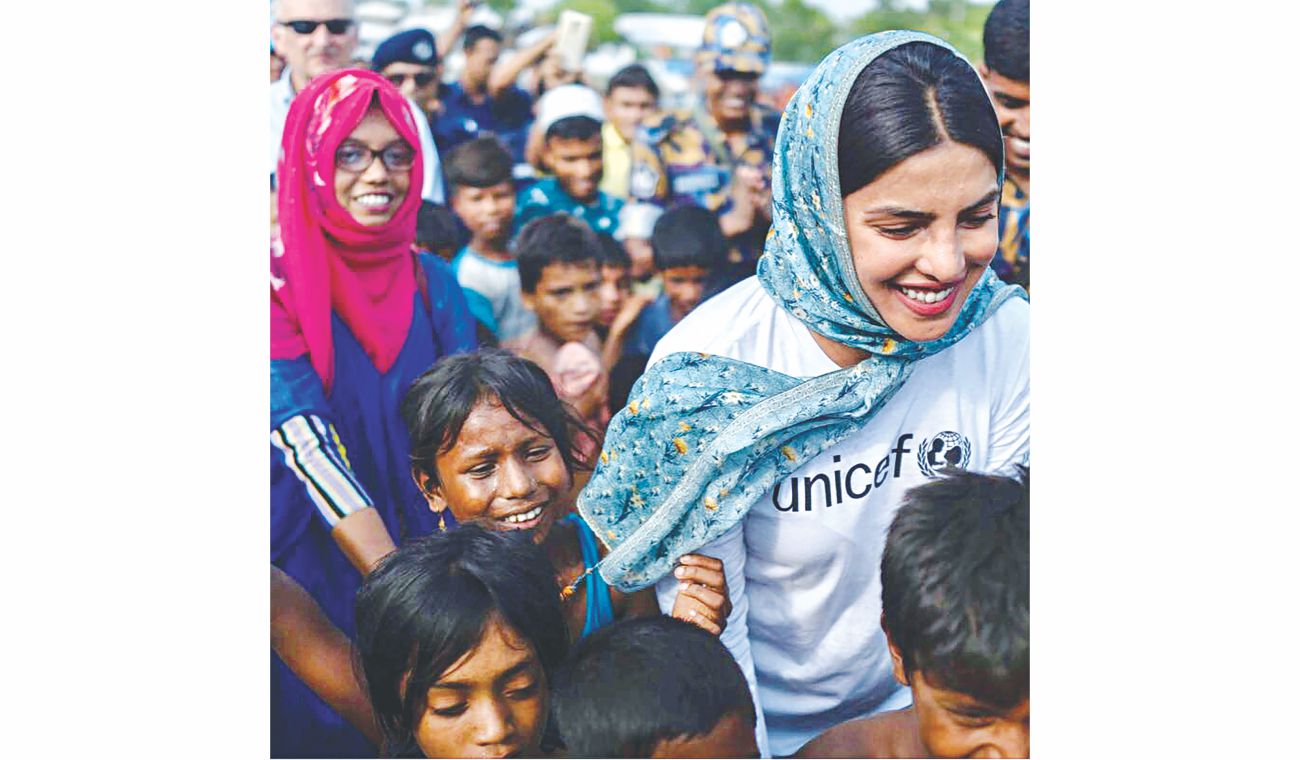 Priyanka visits Rohingya camps in Cox's Bazar