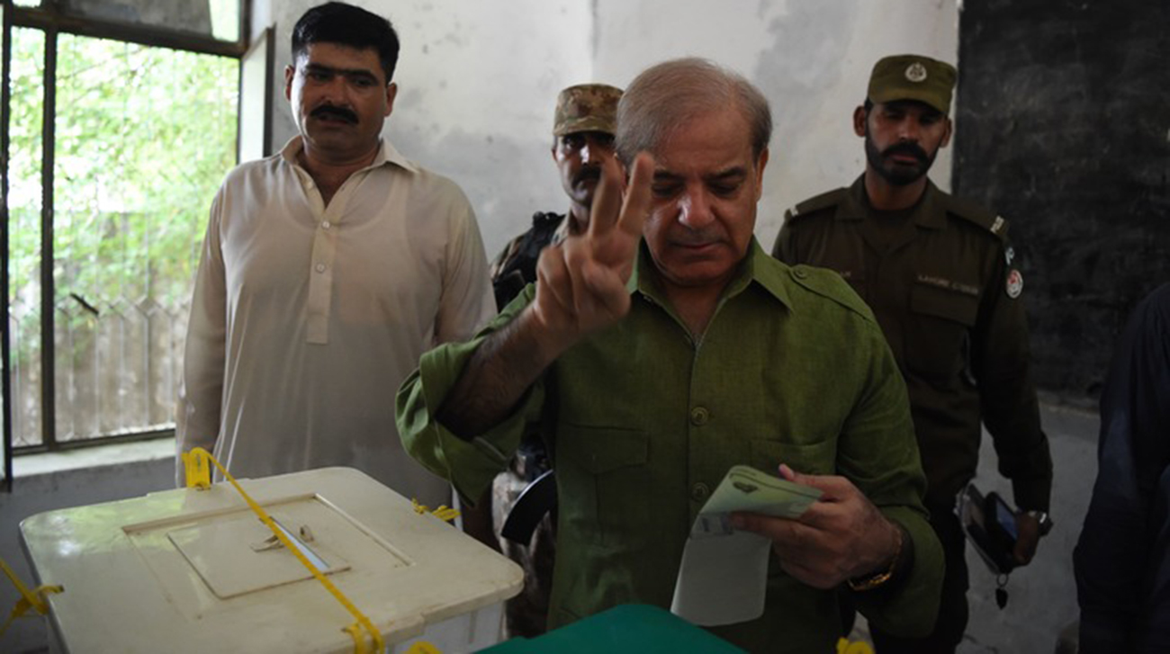 Shahbaz, Bilawal and Imran cast their votes