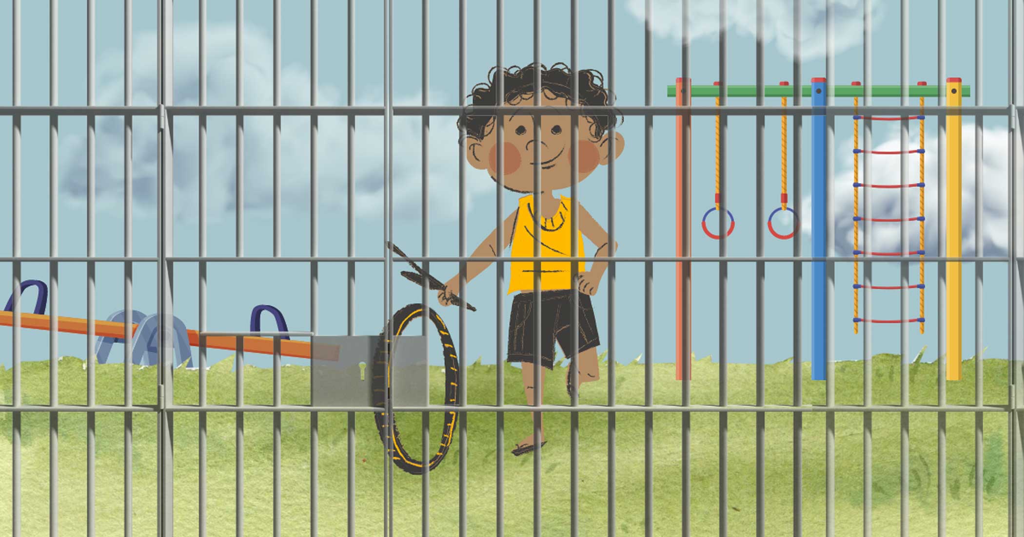 What enables vulgar display of power over a playground?