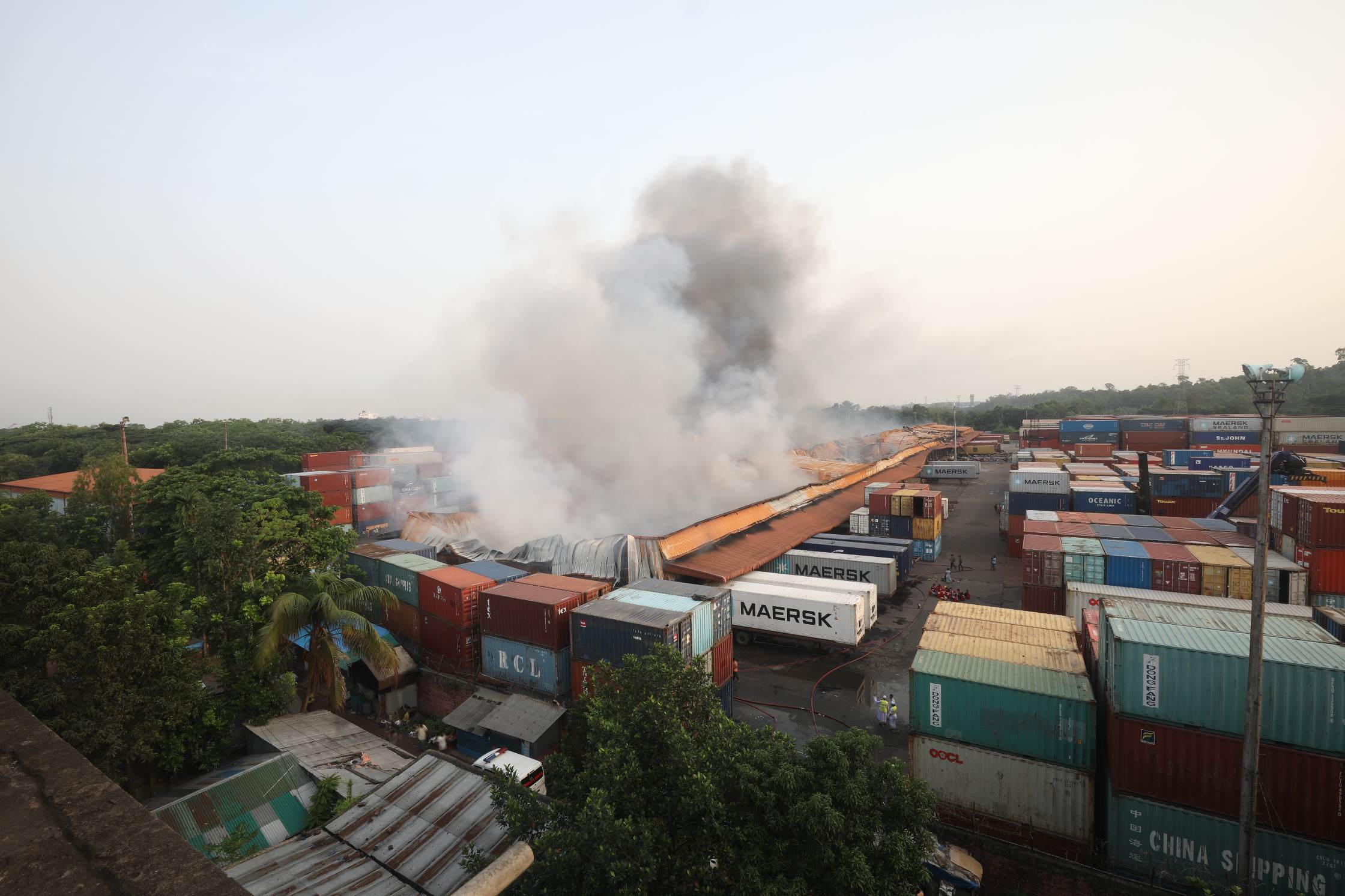 17 hours later, Ctg container depot fire still not under control
