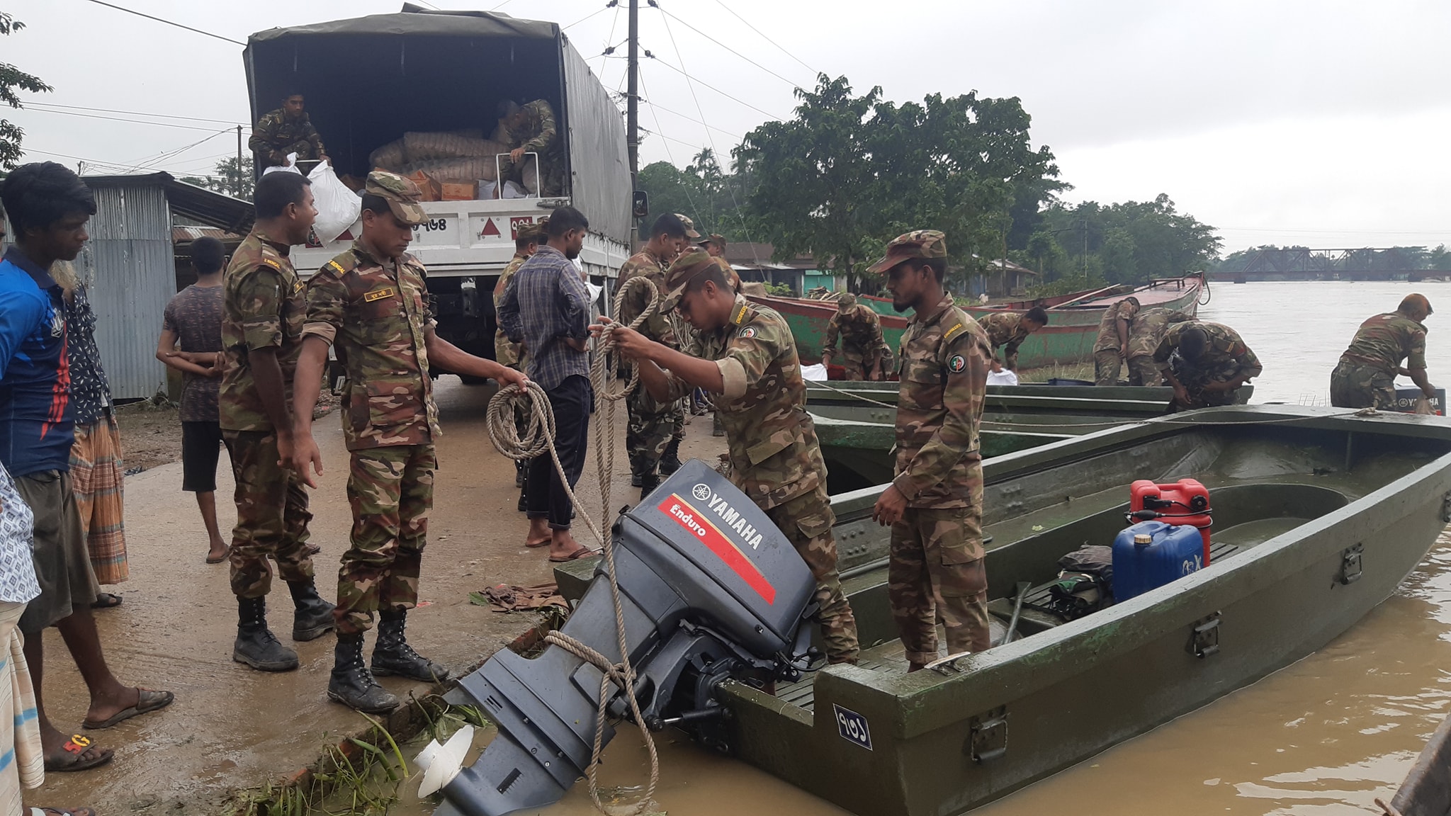 Flood relief operations intensified in remote areas, army says
