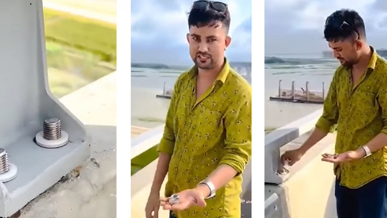 Youth who removed nuts, bolts of Padma Bridge in TikTok video detained