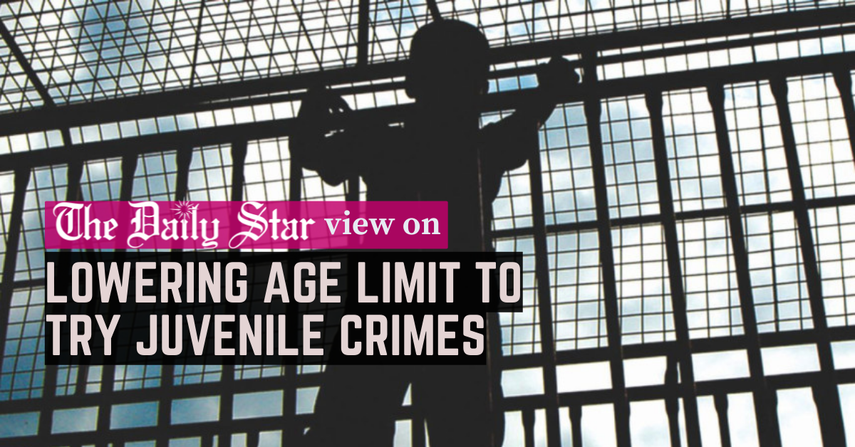Should child age limit be lowered to try juvenile crimes?