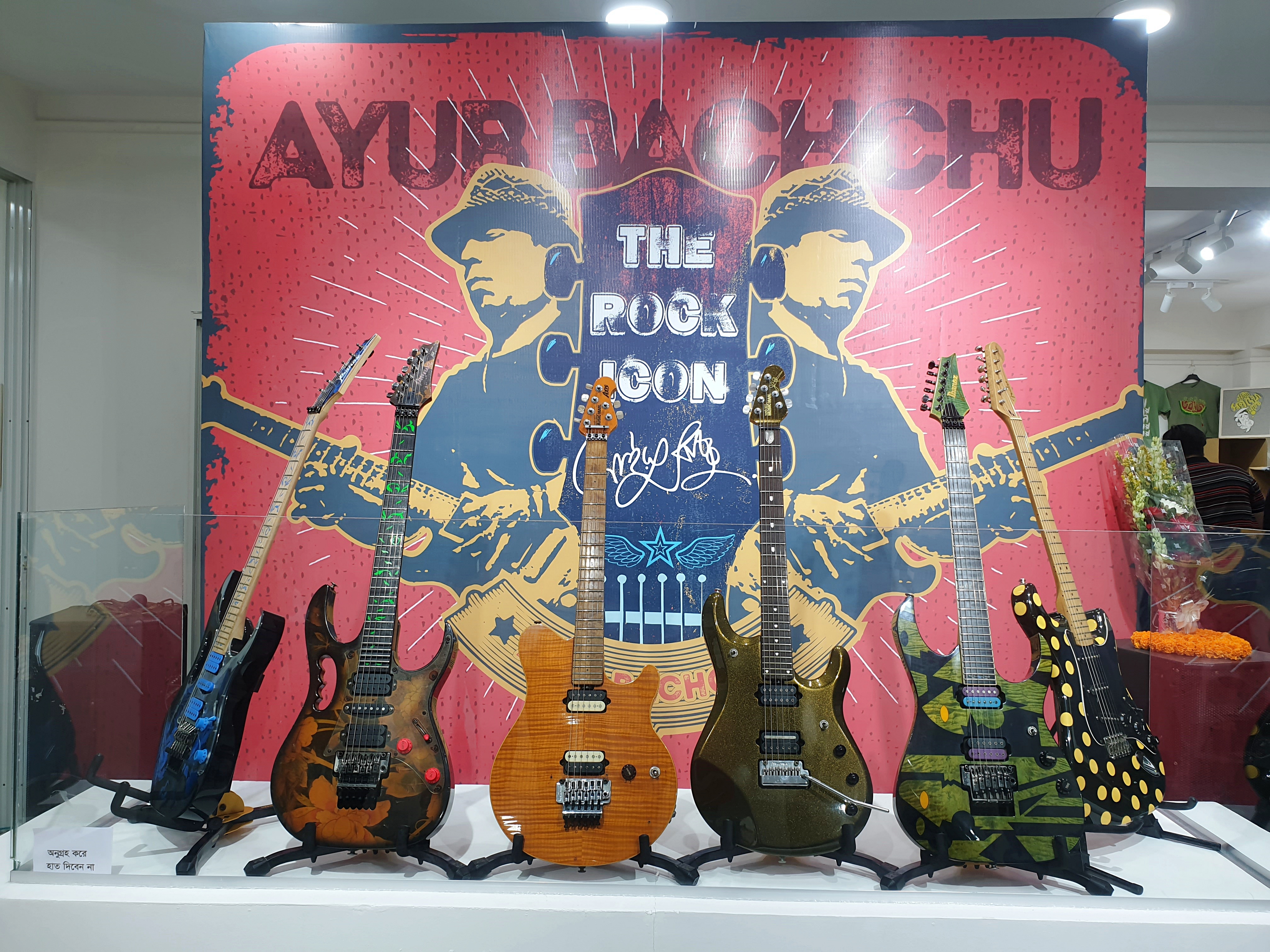 Ayub Bachchu’s guitars, memorabilia on display