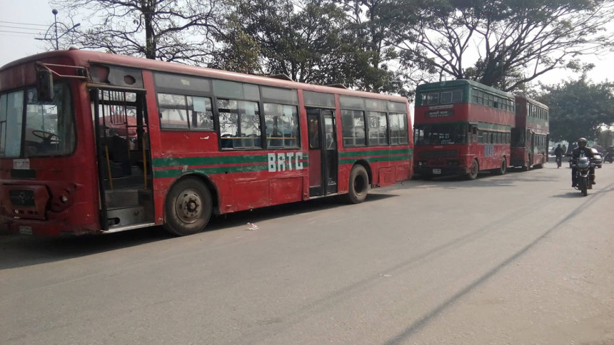 Now BRTC buses join strike fray
