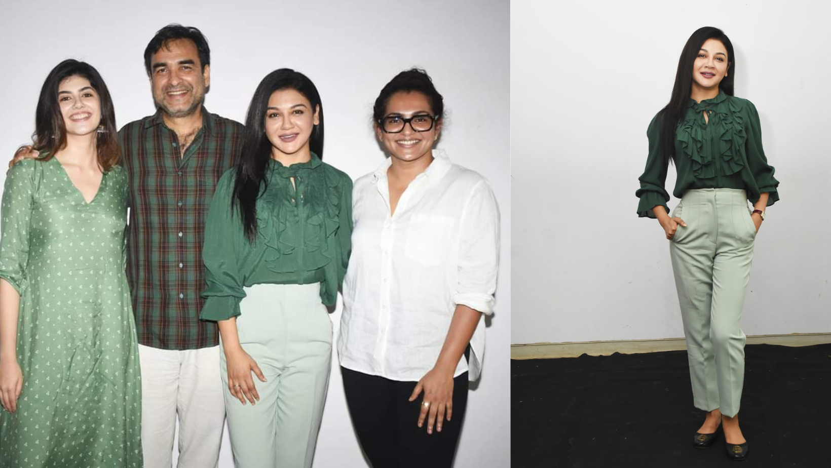 Jaya Ahsan, Pankaj Tripathi pose for upcoming Hindi film shoot