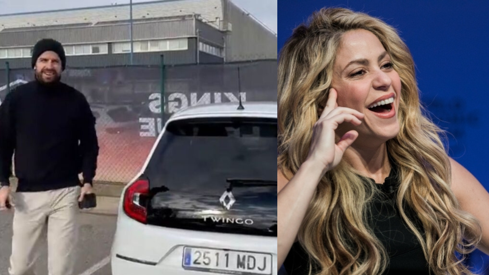 Pique trolls Shakira, wears casio and drives Twingo