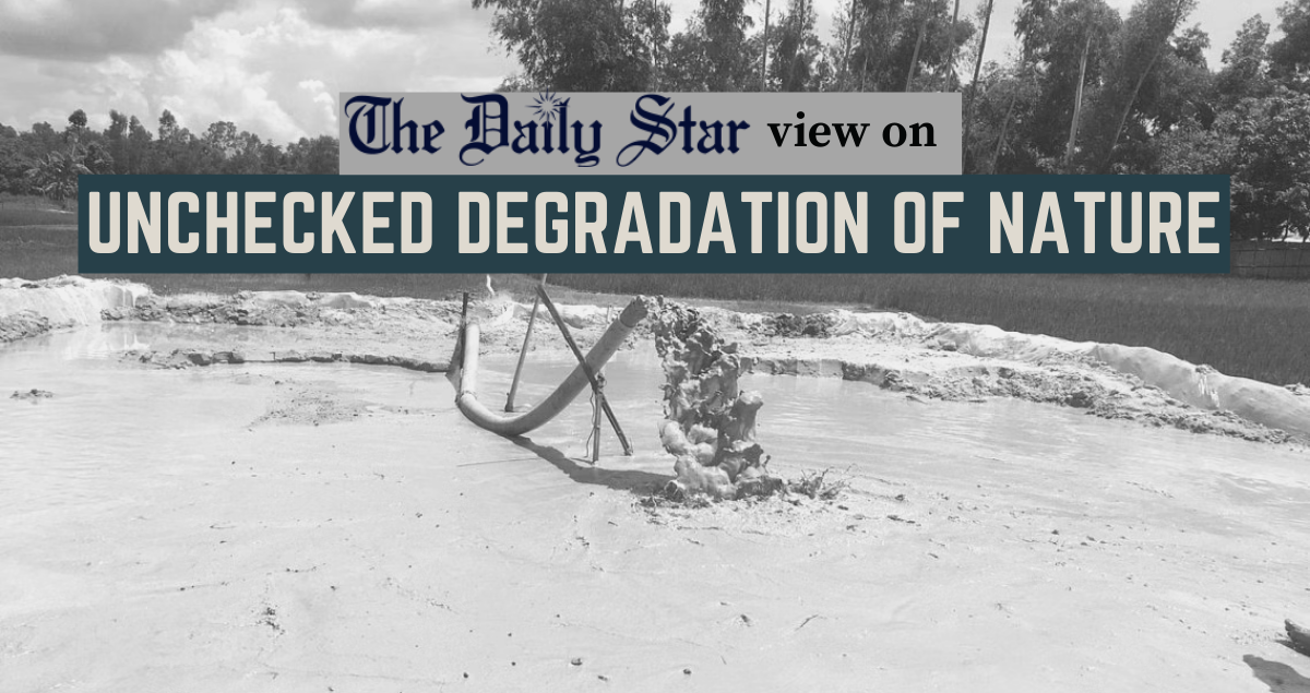 Stop sand extraction from rivers