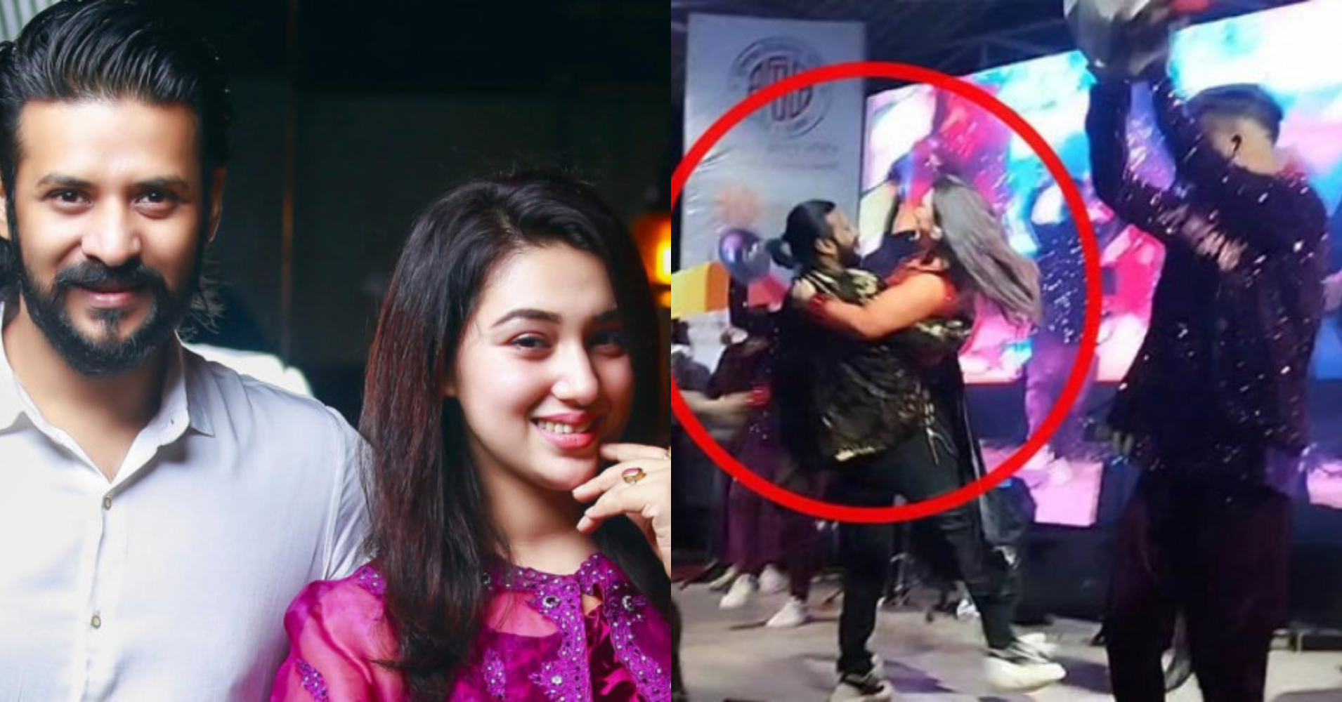 Nirab falls while lifting Apu Biswas