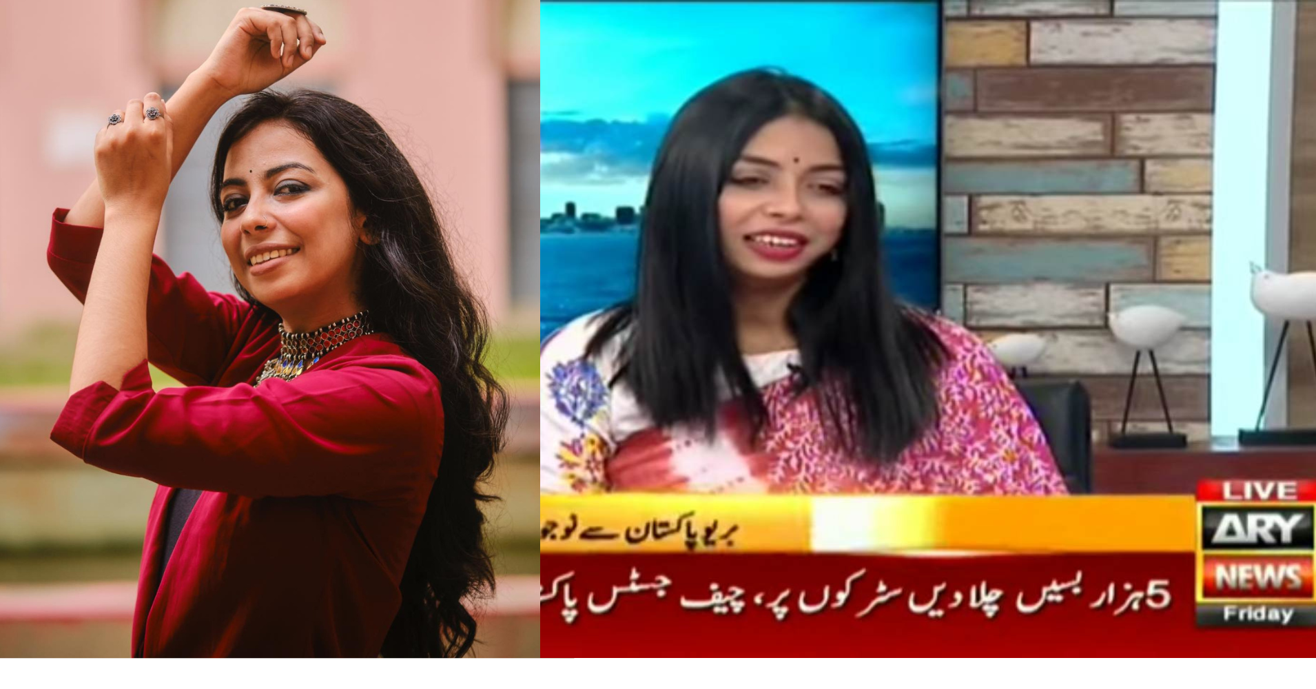 She went to Pakistan, sang Rabindra Sangeet on their National Television