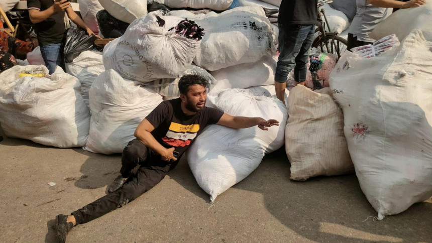 Bangabazar fire: Livelihoods burnt to ashes before Eid