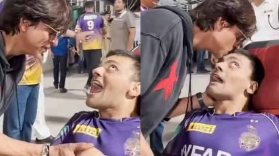 Shah Rukh Khan plants kiss on specially-abled fan's head