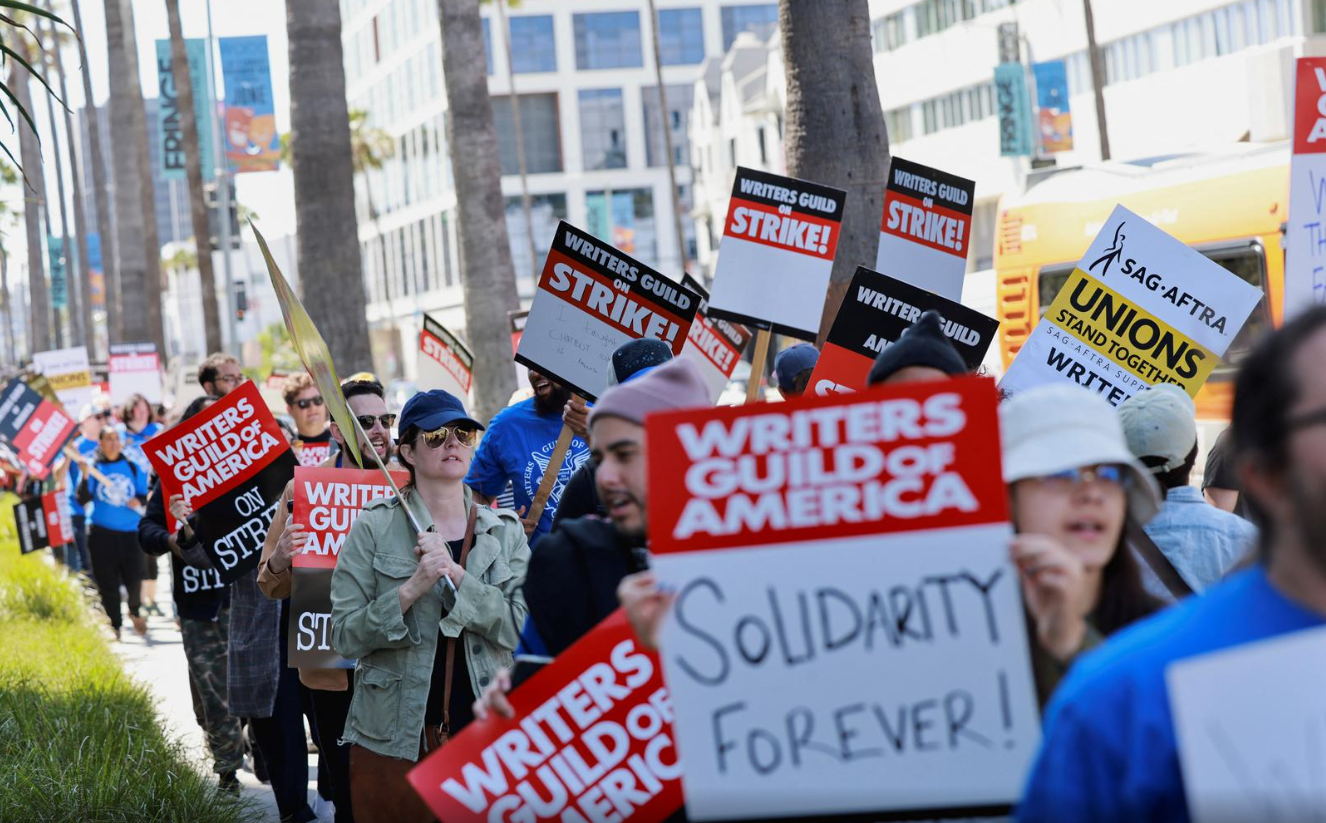 'No writers. No TV': Hollywood scribes strike over pay
