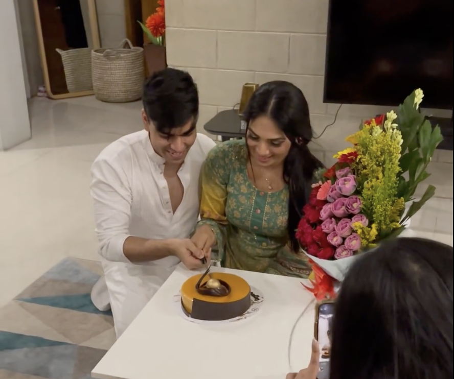 Newlywed Salman celebrates with wife