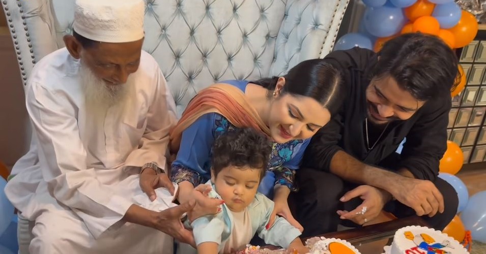 Pori Moni and Razz reunite to celebrate Rajya's 10 months