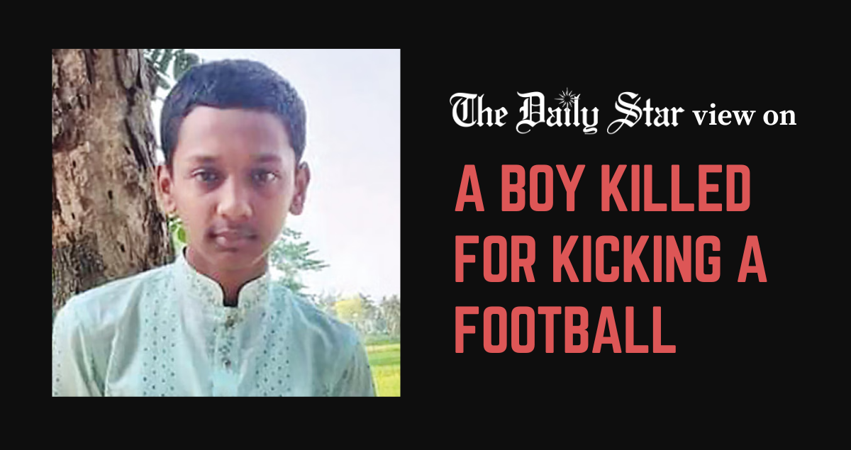 Kicking a football is no crime