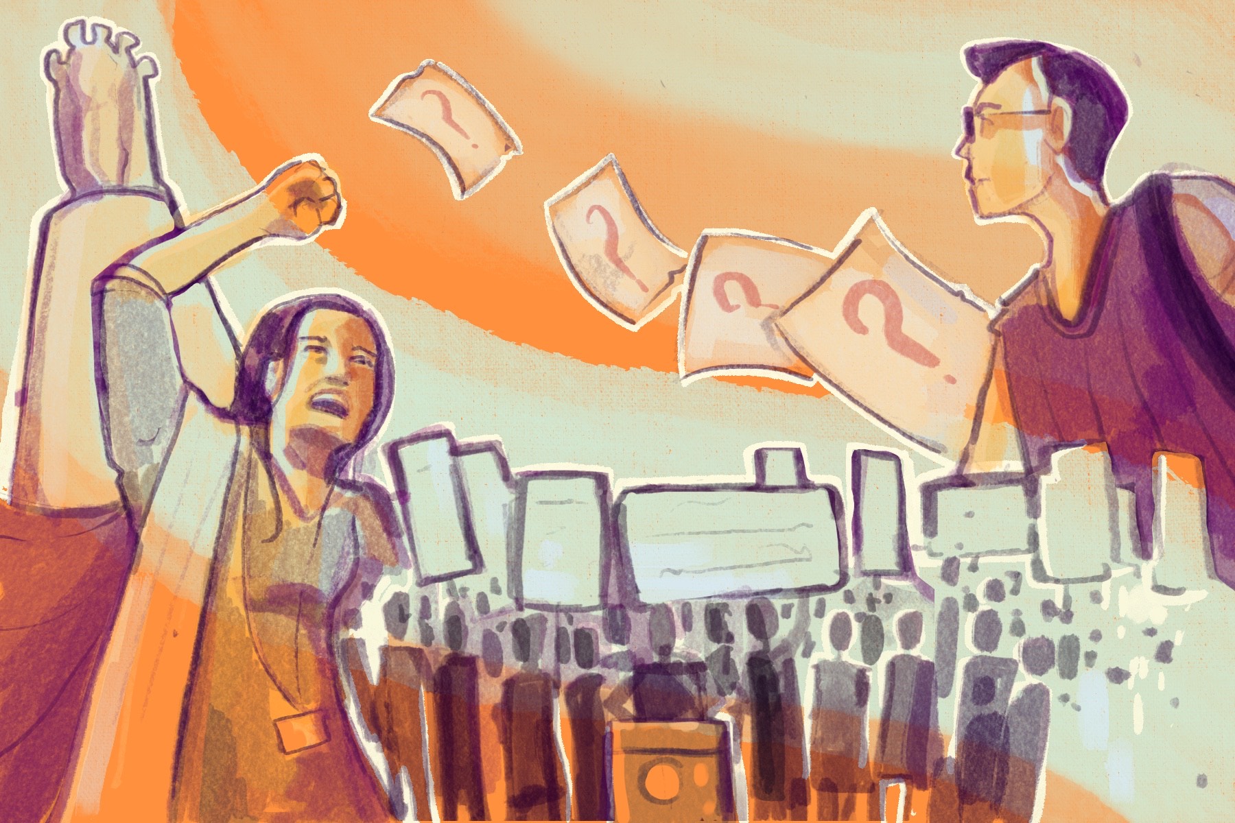 A youth forced to censor their thoughts