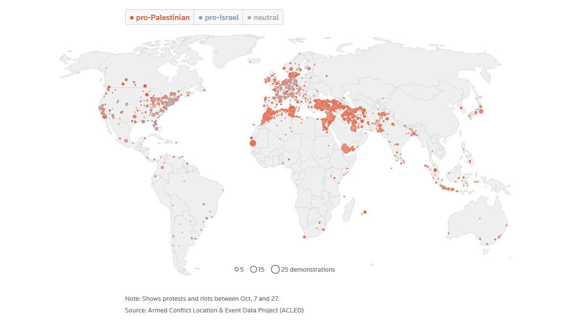 Mapping the conflict in Israel and Gaza