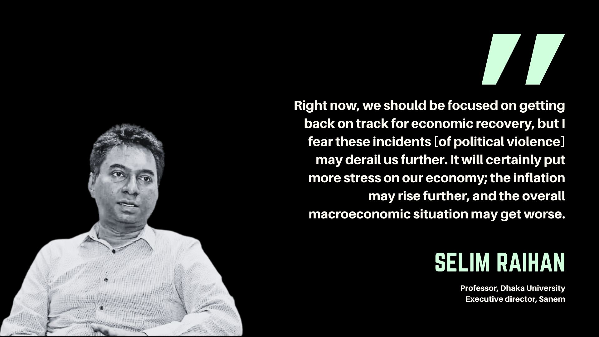 Political violence during election will make economic recovery more difficult