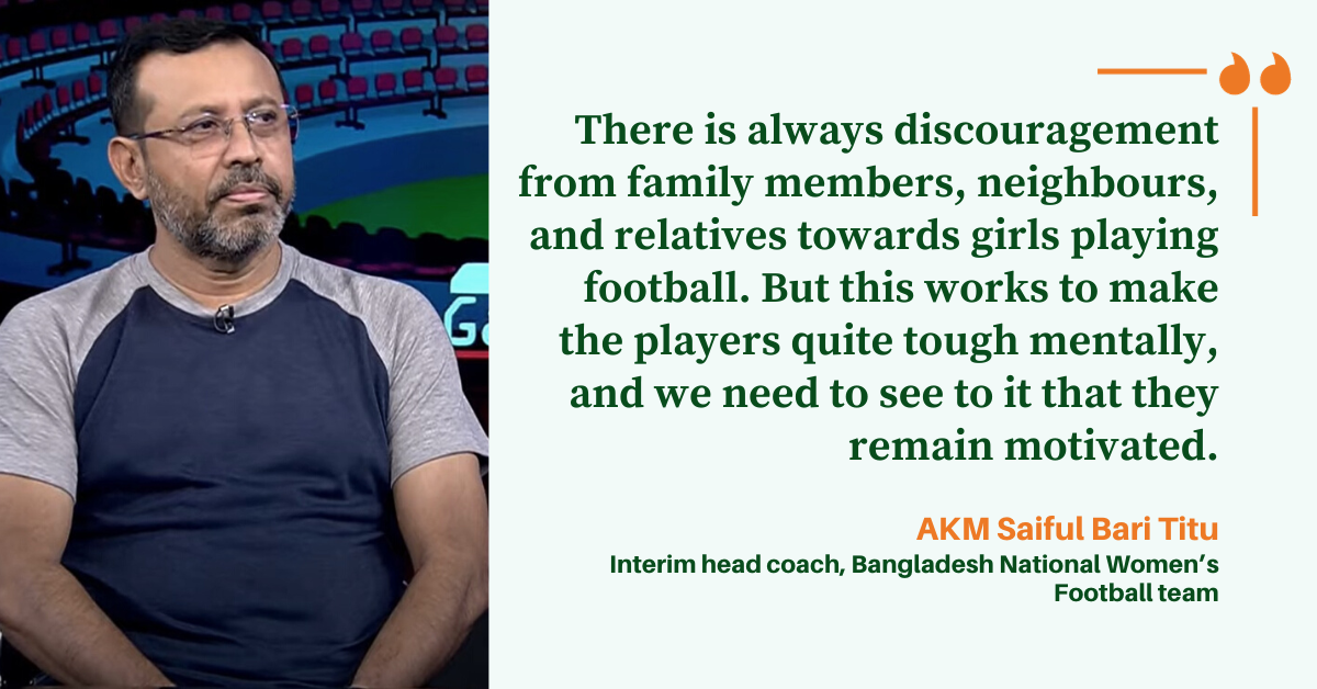 ‘Girls tend to be strong by default when it comes to playing football’