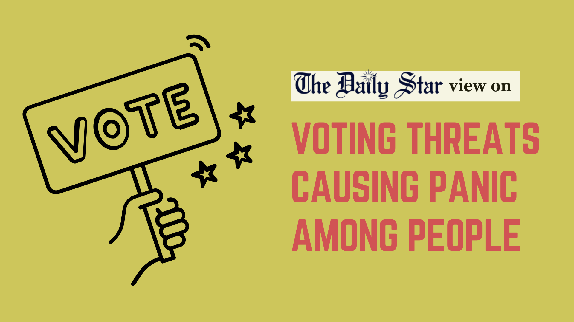 Voter intimidation must not go unpunished