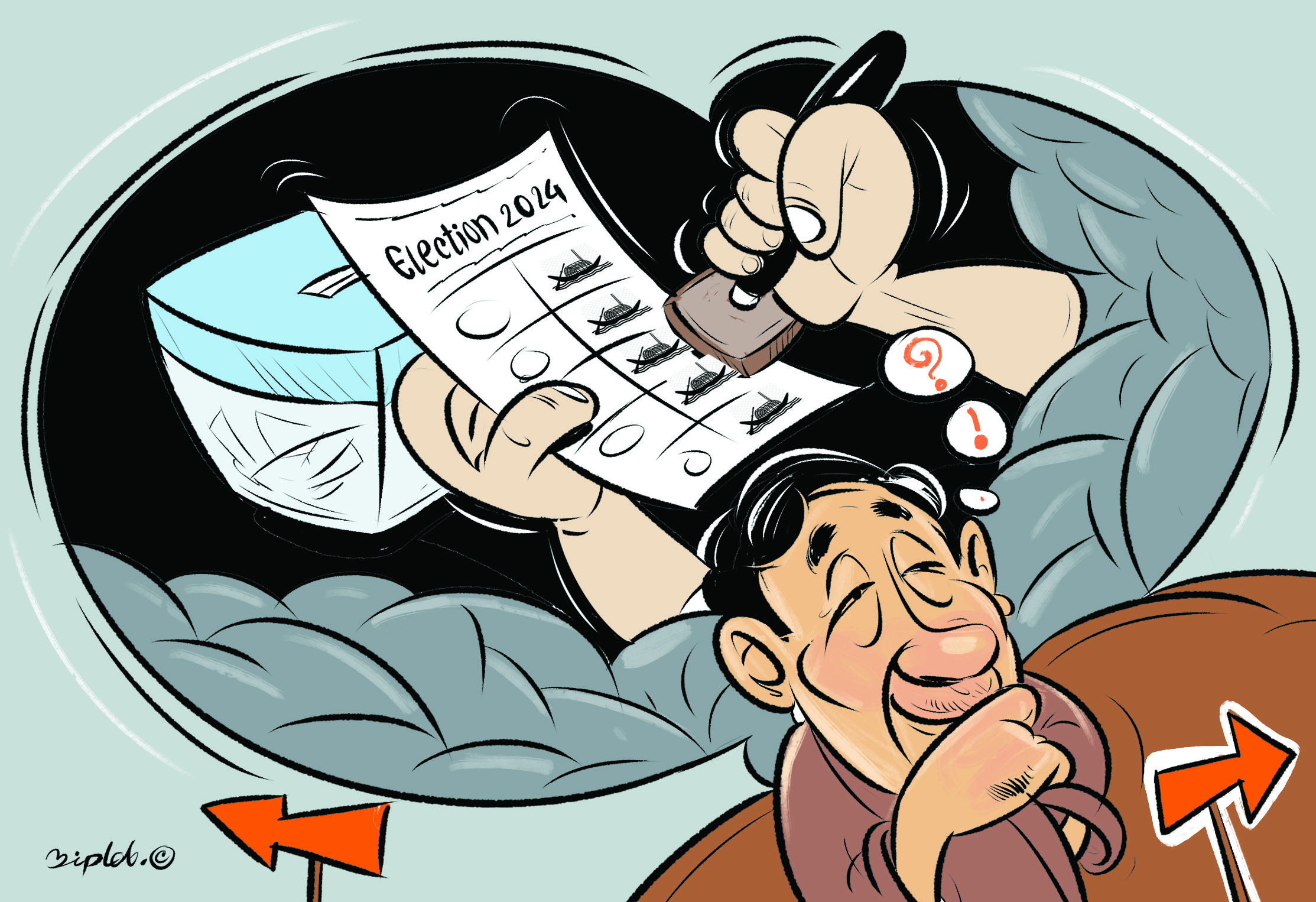 Forced voting to fool the world?