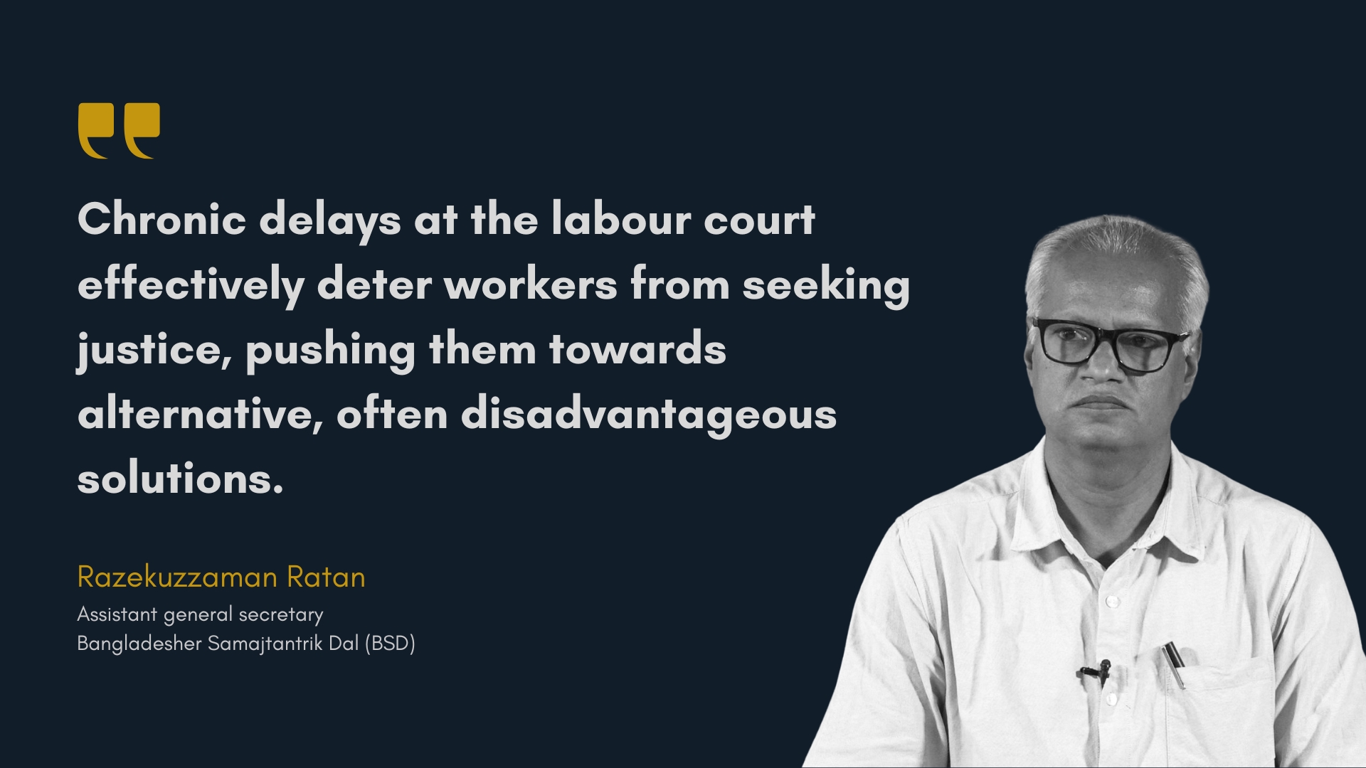 ‘Neglect of workers mirrors the neglect of labour courts’