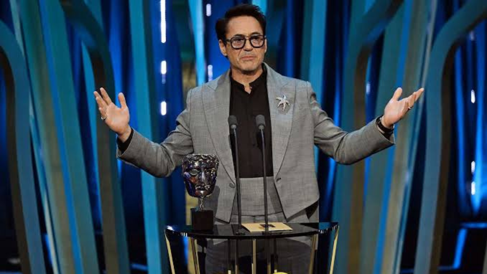 Robert Downey Jr thanks ‘That Dude’ Christopher Nolan in BAFTAs speech