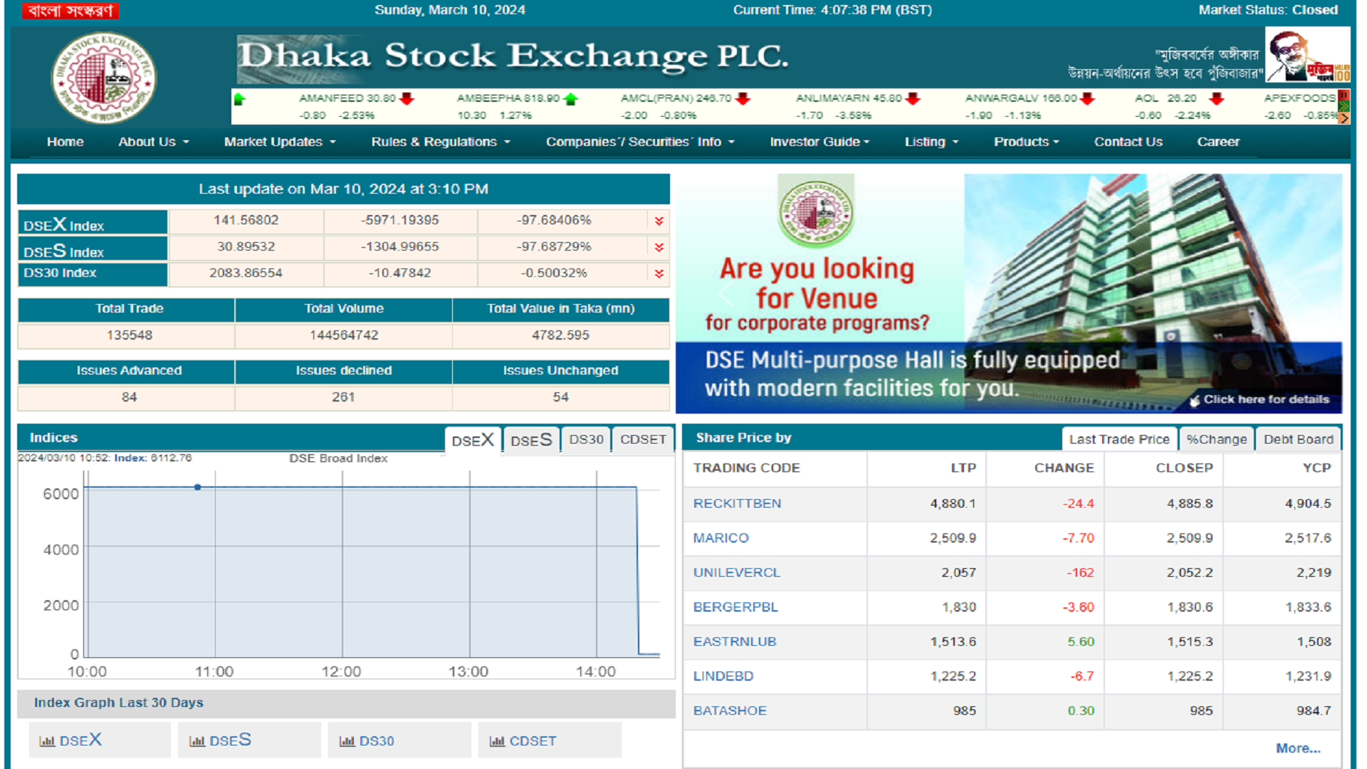 Technical glitch hits DSE website again