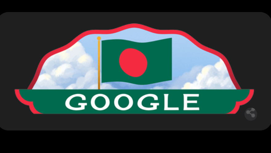 Google Doodle celebrating Bangladesh's Independence Day