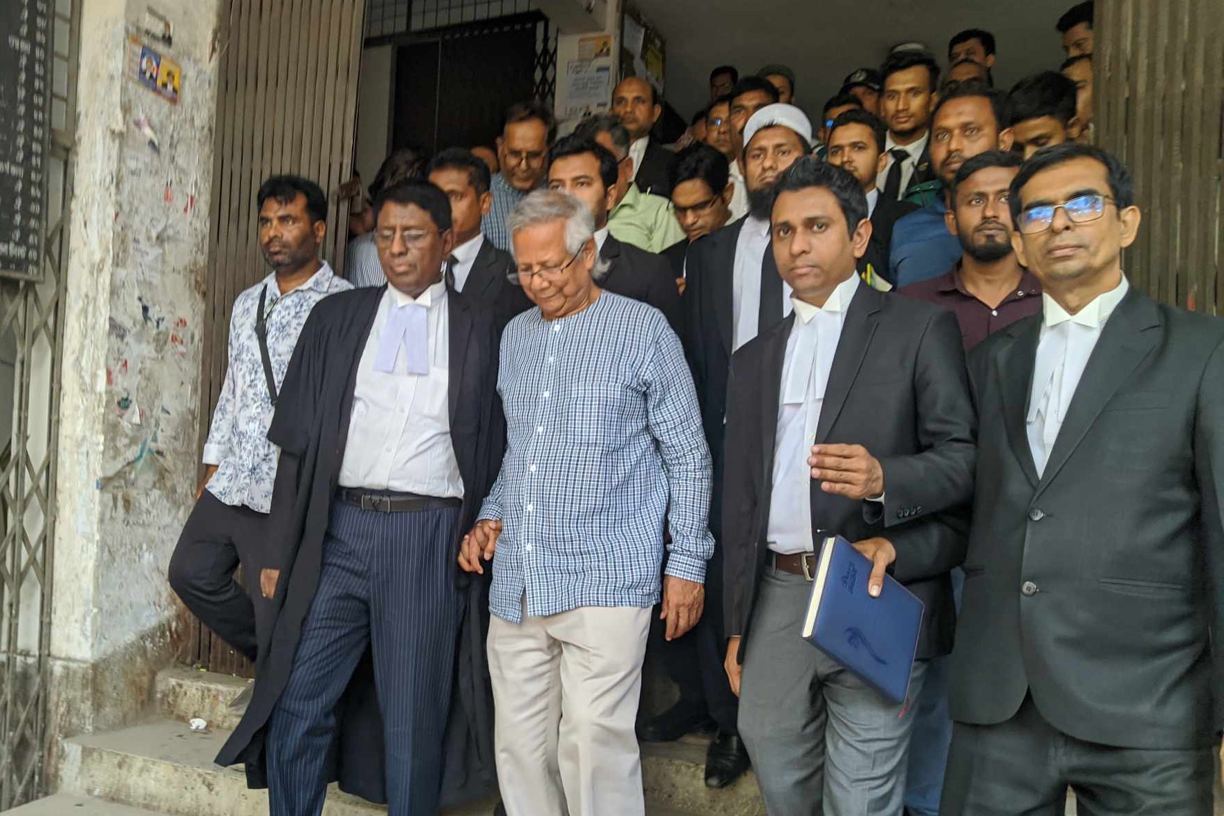 Prof Yunus, 13 others seek discharge in graft case