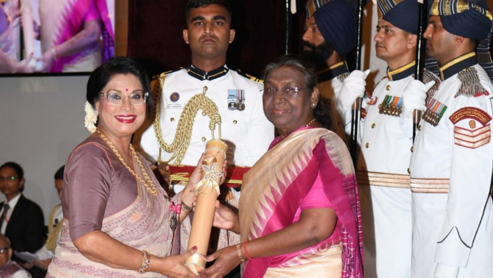 Rezwana Choudhury Bannya receives Padma Shri from India’s president