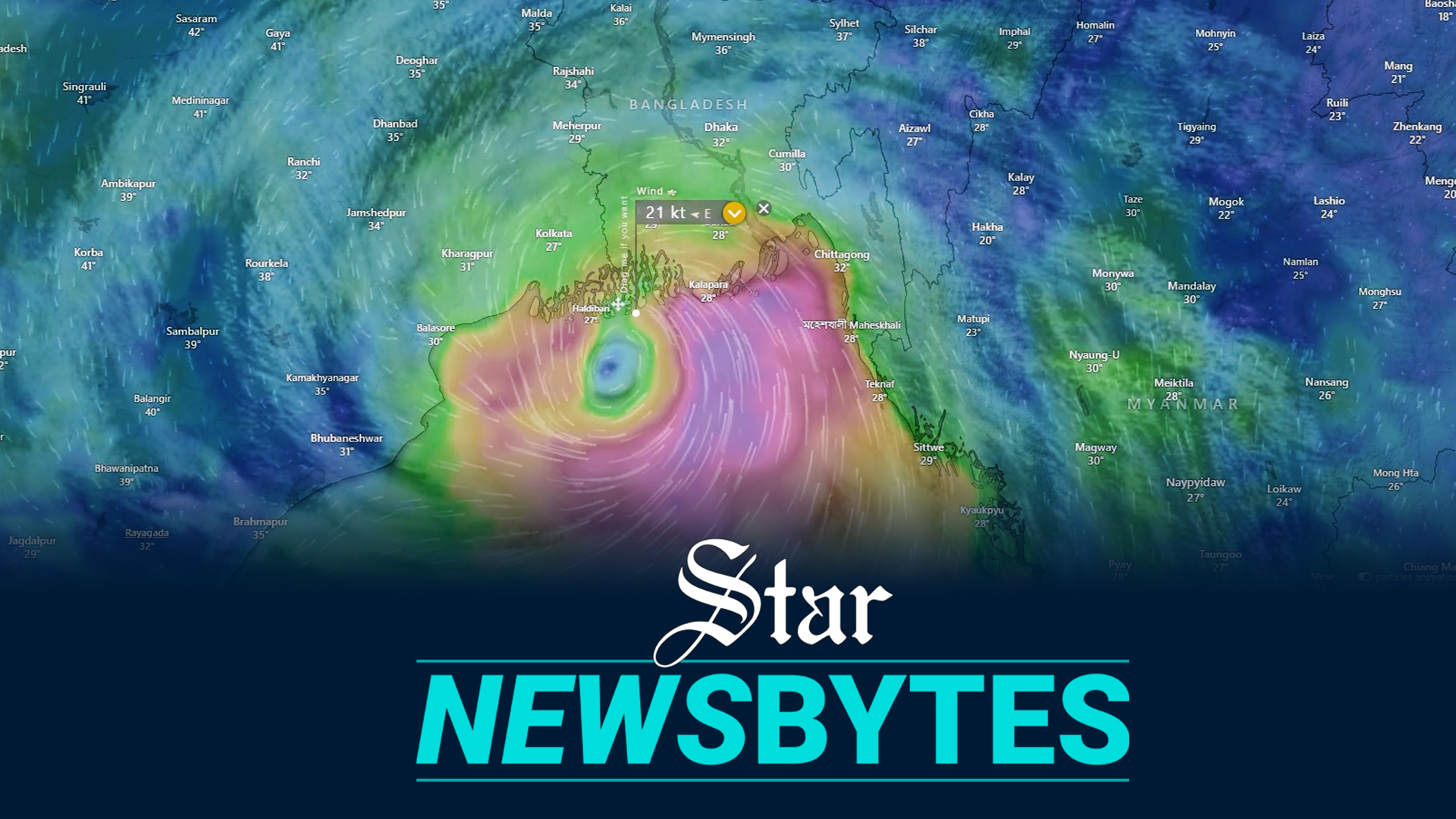 Cyclone Remal: Great danger signal number 10 for Mongla, Payra