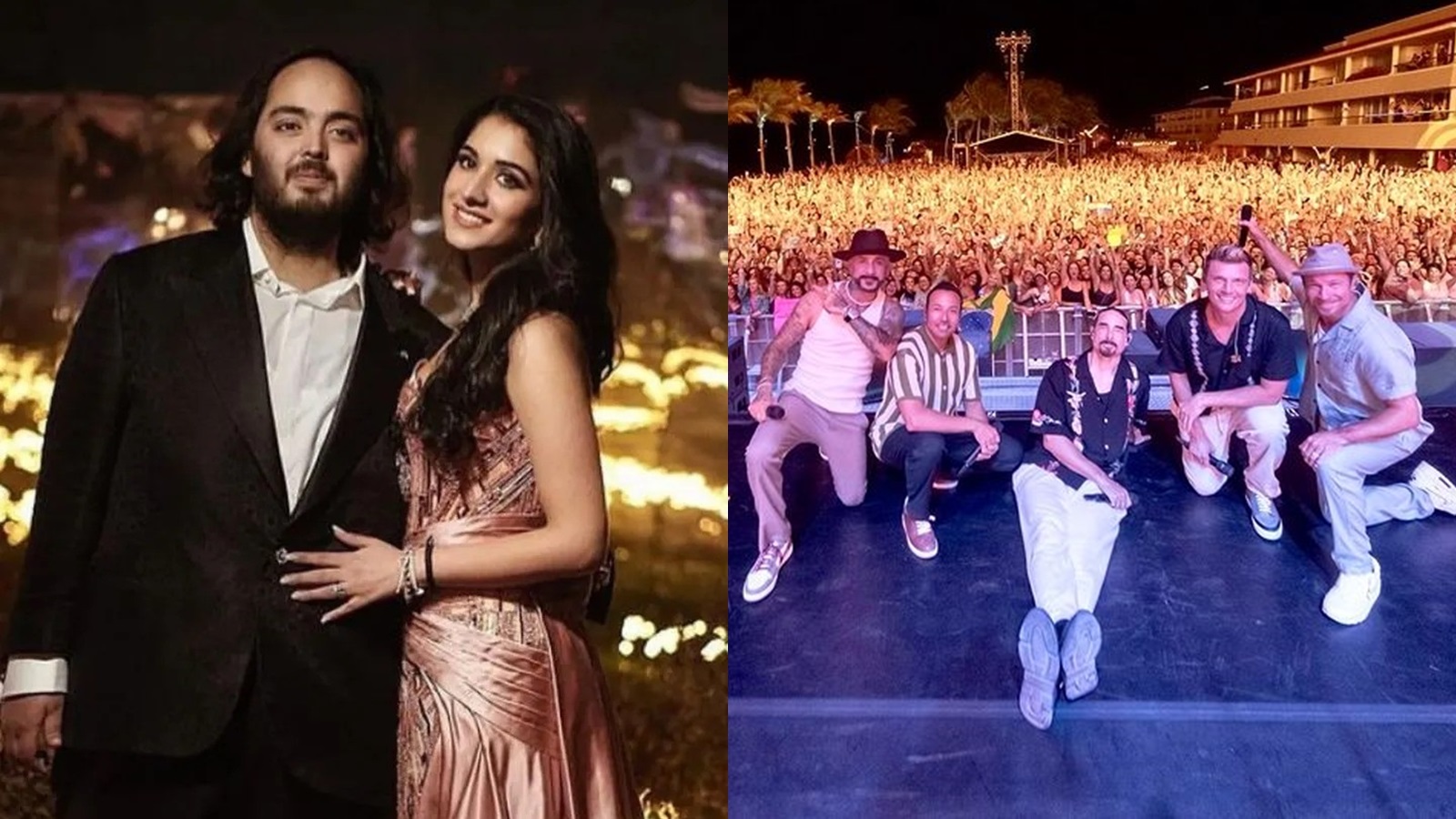 Backstreet Boys perform at the Anant Ambani’s pre-wedding cruise in Europe