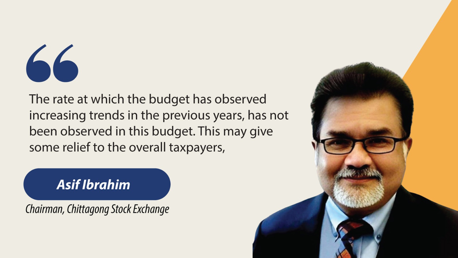 Proposed budget for FY25 very timely