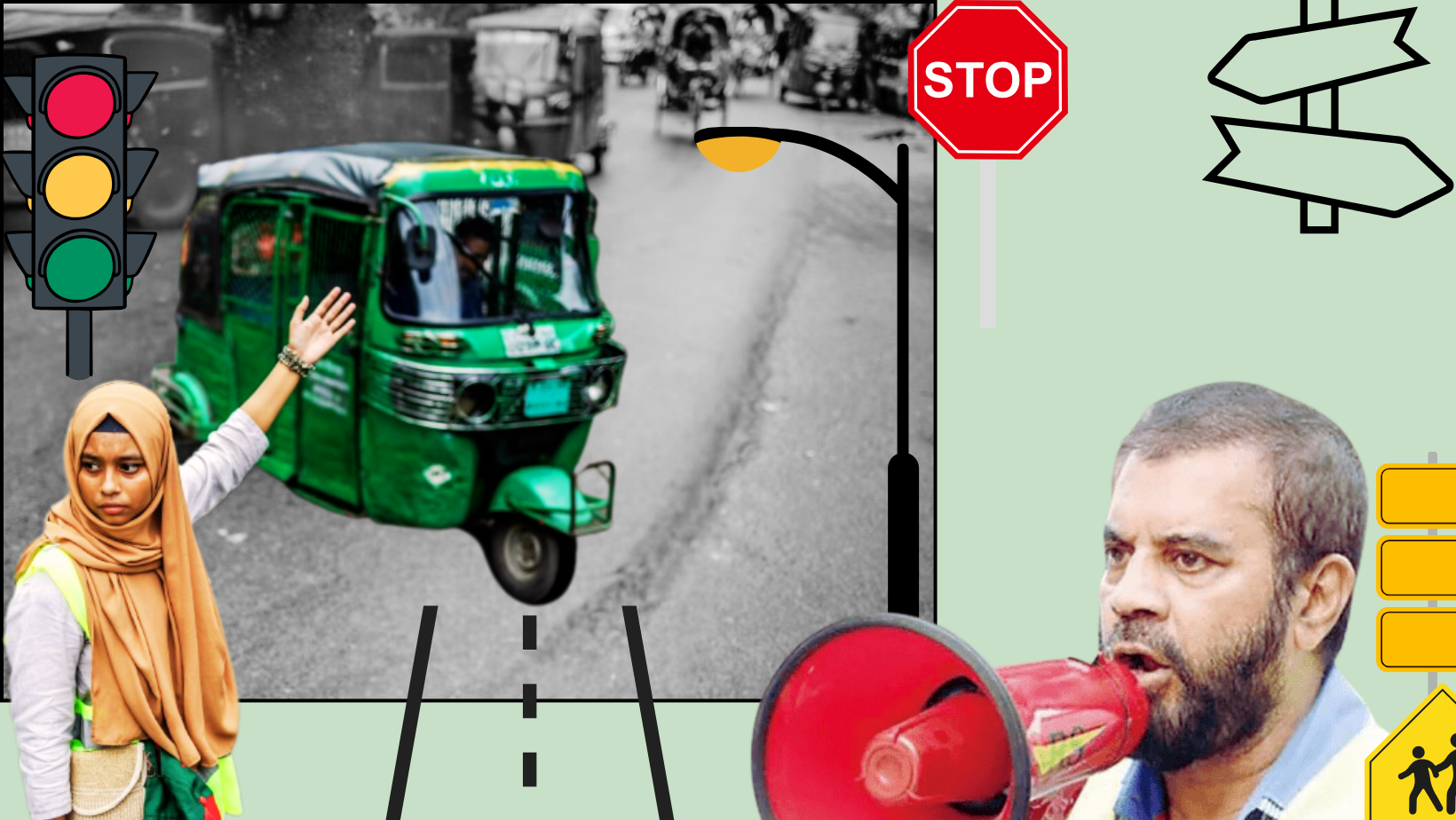 Ilias Kanchan commends students for managing traffic during a crisis