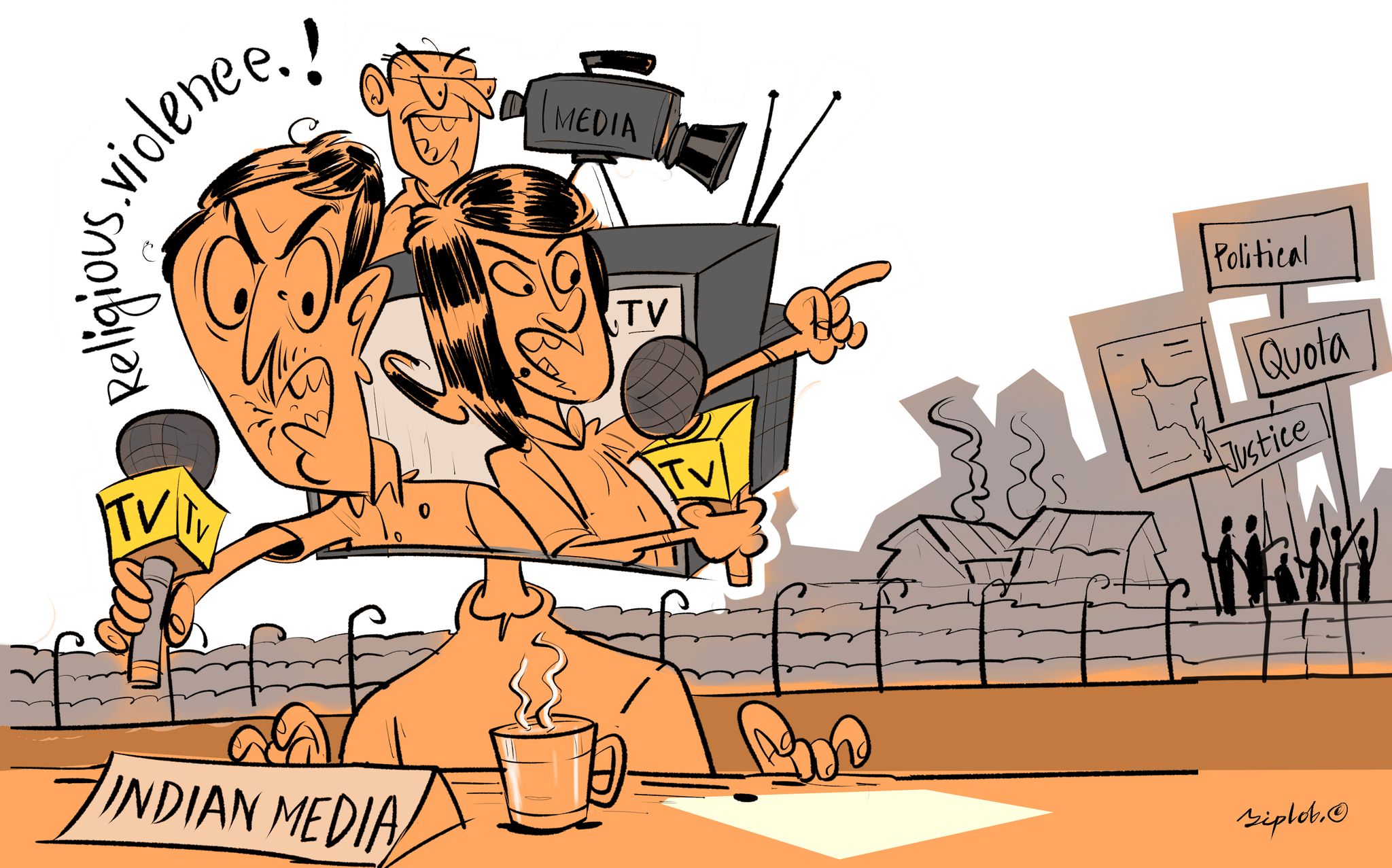 Canards of a prejudiced neighbour