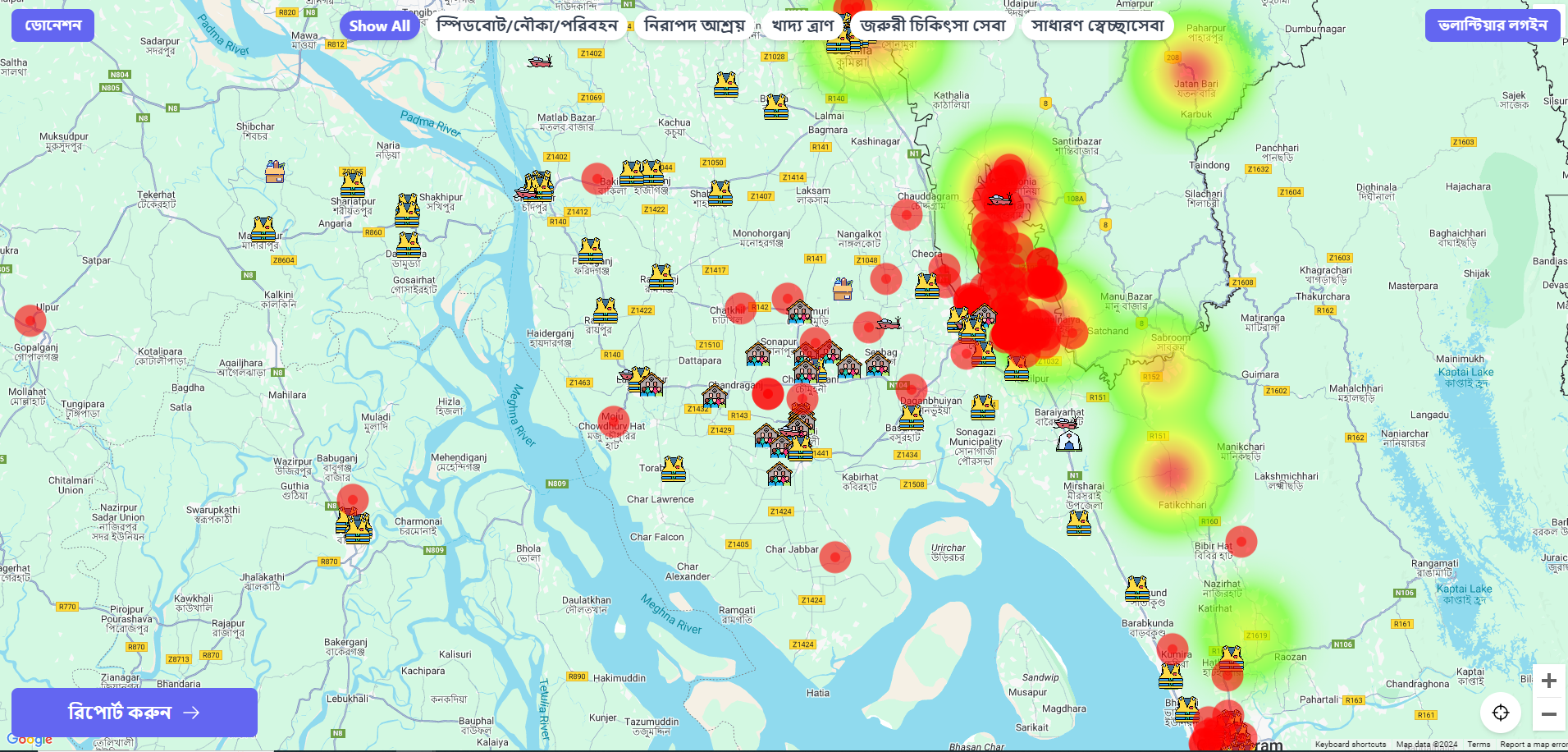 Protirodh.net adds options to help flood affected regions