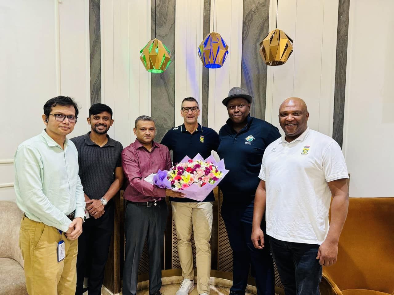 Cricket South Africa delegation in Dhaka ahead of Test series