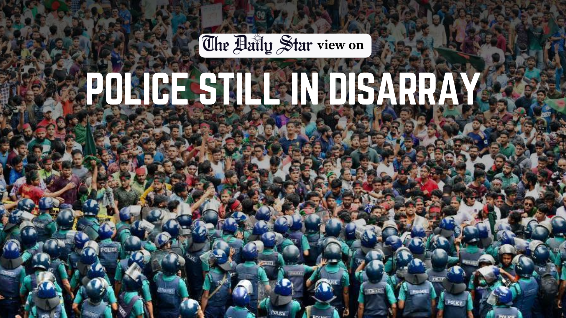 Police must come out of their cocoon