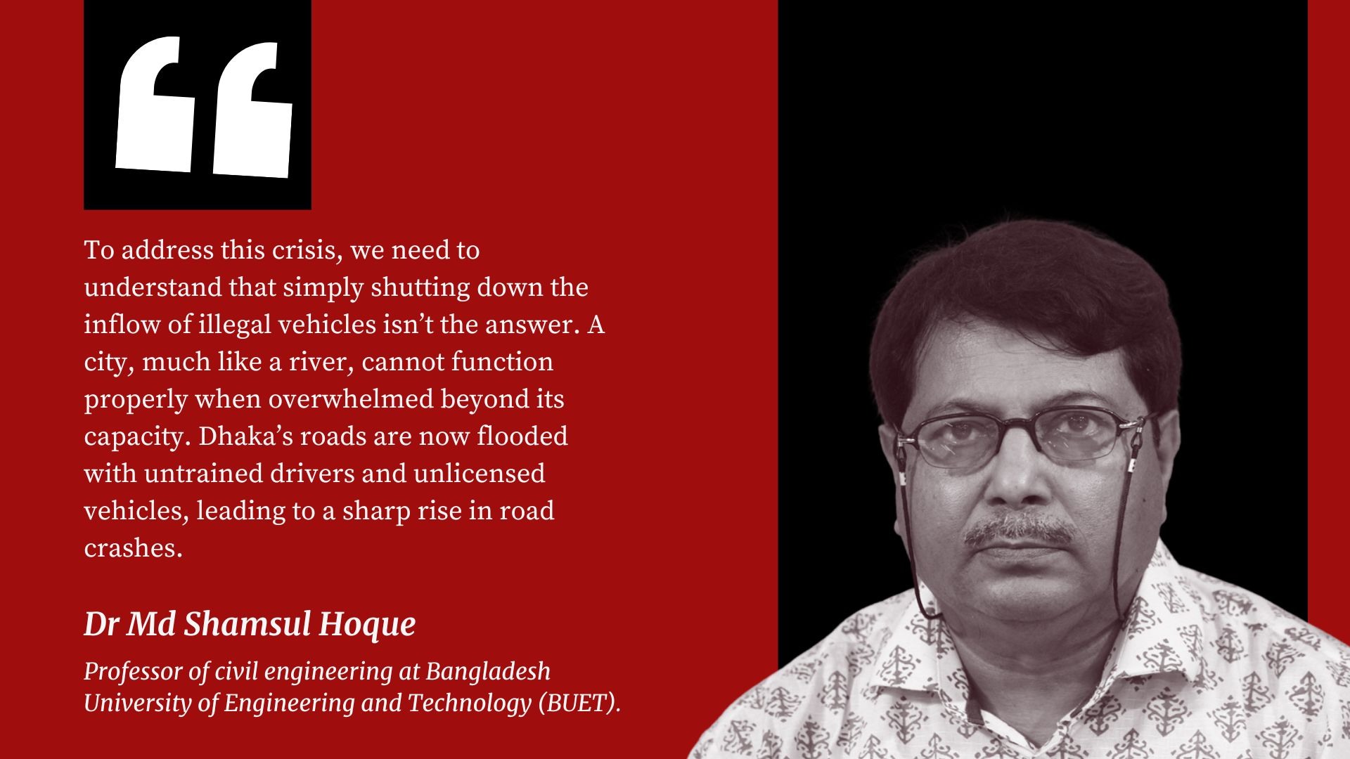 System reforms needed to deal with transport crisis