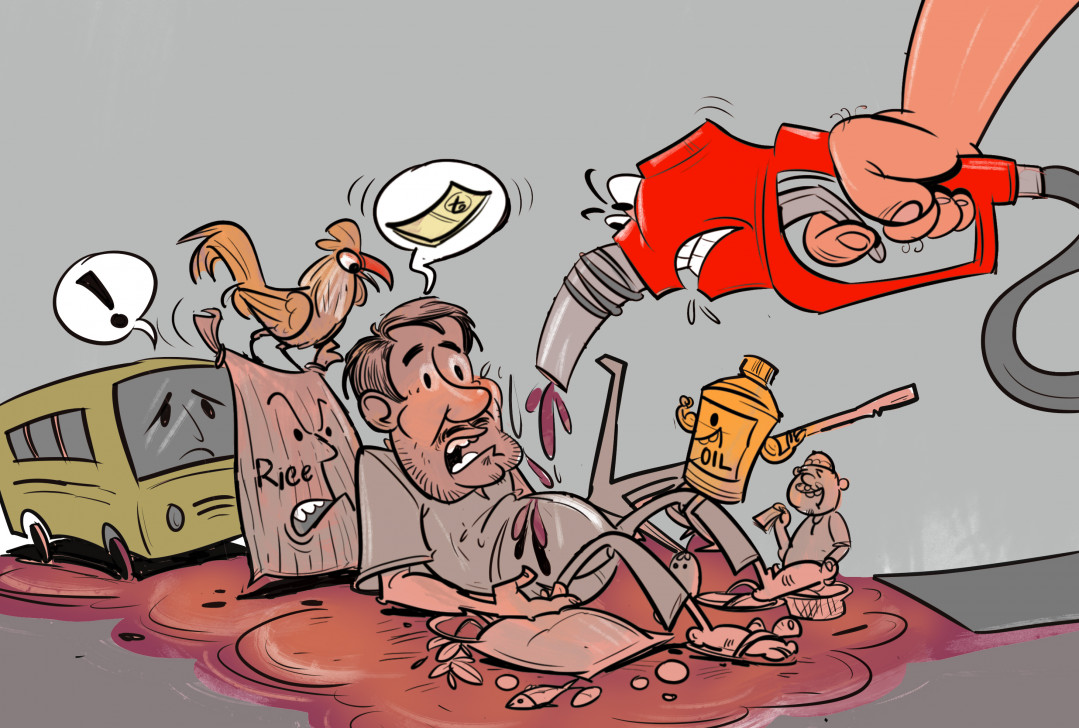 Caviar dreams, rice-and-lentil reality