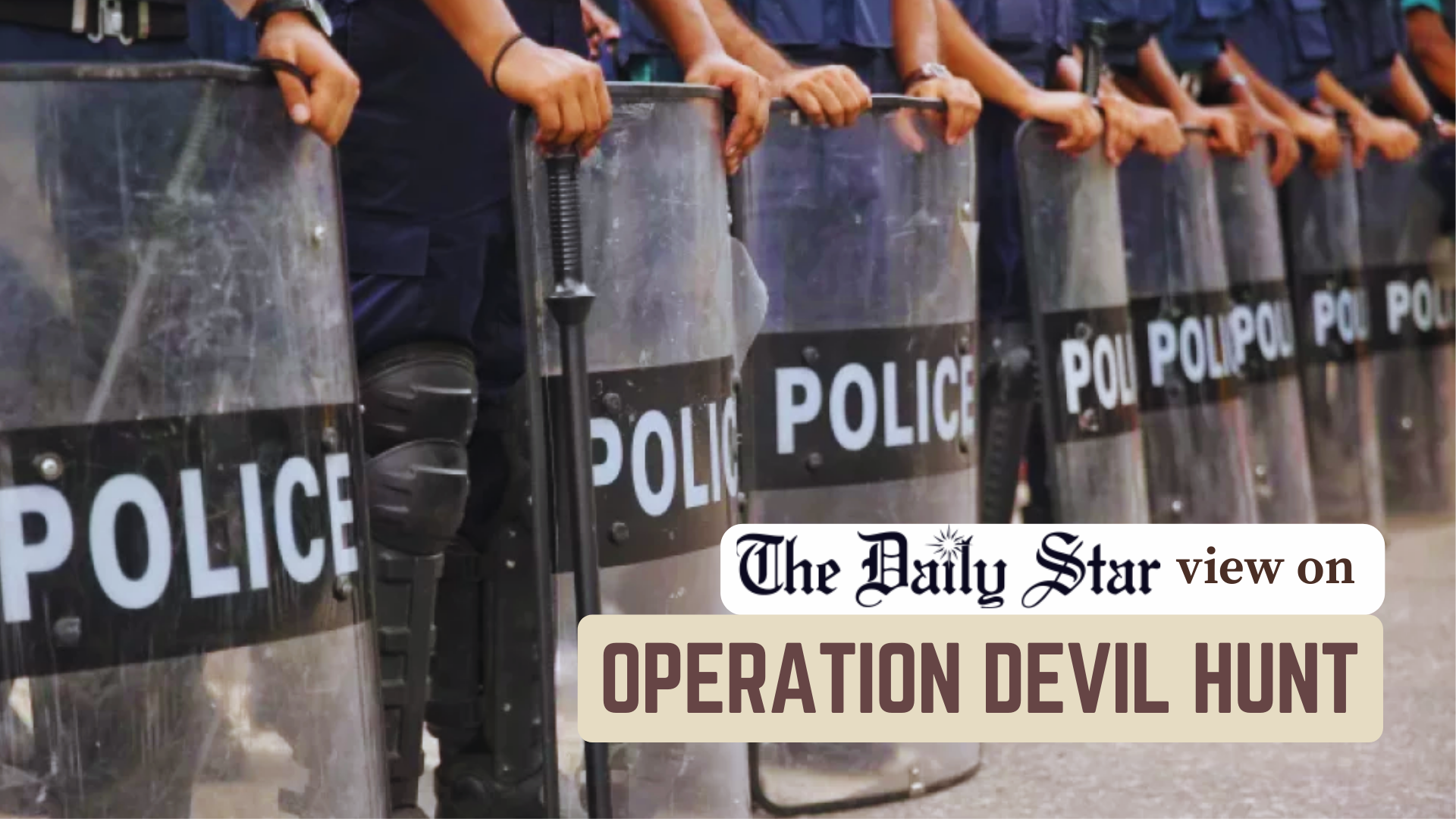 A show of force is not enough to curb crime and tensions 